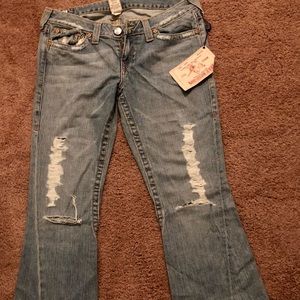 NEW w/Tags True Religion jeans! Twist Bell-bottom!